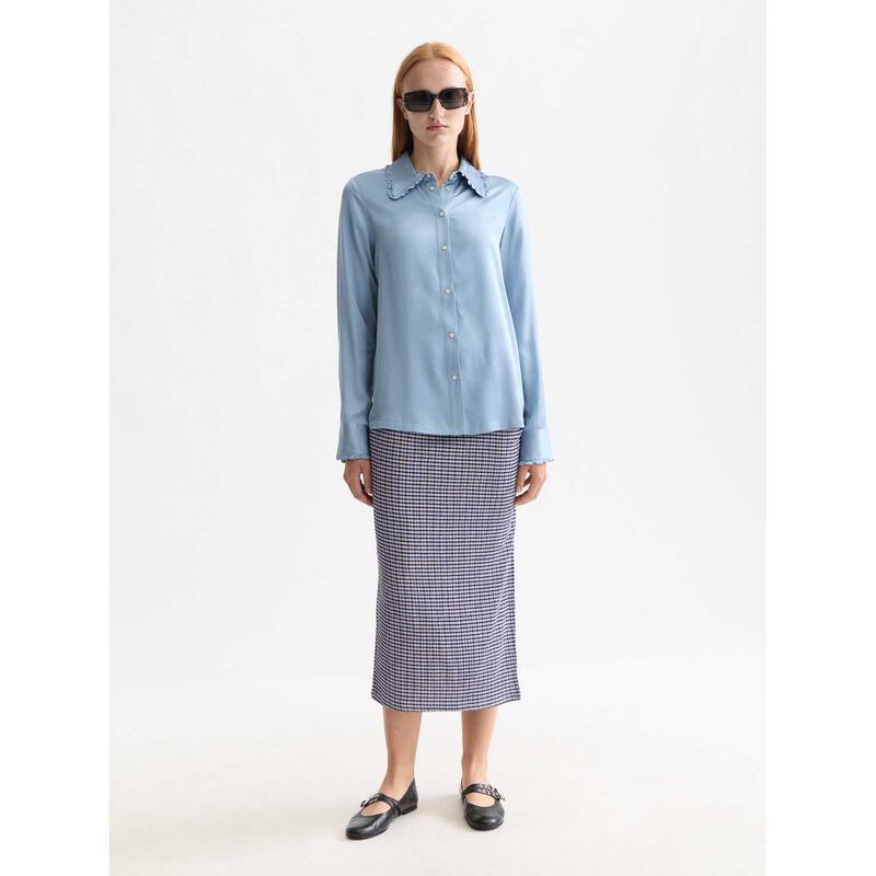 Scotch & Soda Regular Fit Shirt With Ruffle image number 3